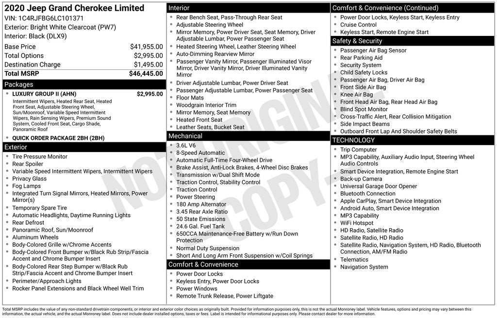jeep grand cherokee 2020 1C4RJFBG6LC101371 image jeep grand cherokee 2020 1C4RJFBG6LC101371 image